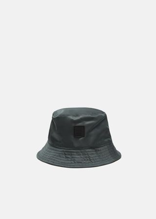 Acne Studios + Buk Face Bucket Hat in Steel Blue
