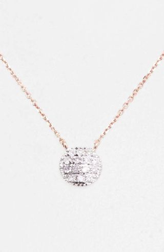 Dana Rebecca Designs + Lauren Joy Diamond Disc Pendant Necklace