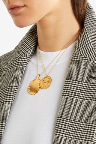 Alighieri + Il Leone Medallion Gold-Plated Necklace