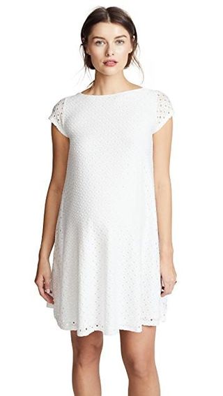 Ingrid & Isabel + Lace Maternity Swing Dress