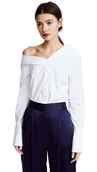 Victoria by Victoria Beckham + One Shoulder Shirt