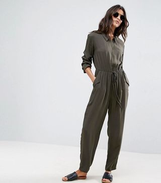 ASOS + Utility Jumpsuit with Zip Front