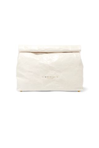 Simon Miller + Lunchbag 30 Crinkled-Leather Clutch