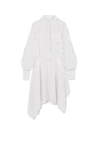 J.W.Anderson + Distressed Striped Cotton Dress