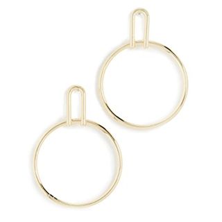 Jules Smith + Modern Drop Circle Earrings