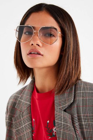Urban Outfitters + Superstar Geometric Aviator Sunglasses