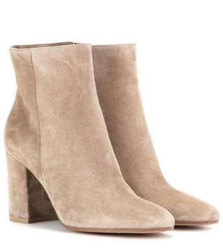 Gianvito Rossi + Rolling 85 Suede Ankle Boots