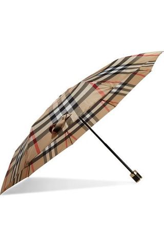 Burberry + Checked Shell Umbrella