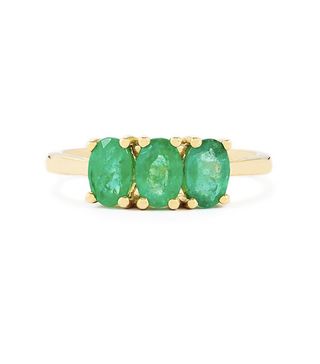 Gemporia + Bahia Emerald Ring in 9K