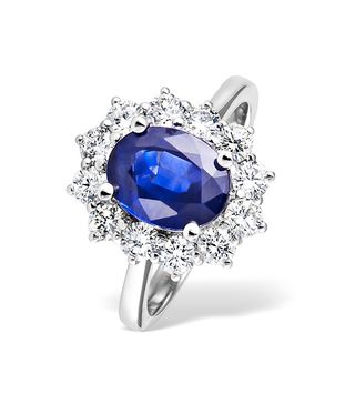 The Diamond Store + Platinum Tanzanite Diamond Ring