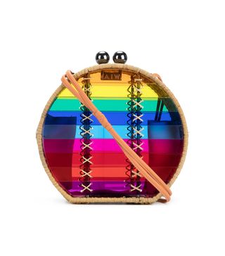 Wai Wai + Rainbow Stripe Circle Shoulder Bag
