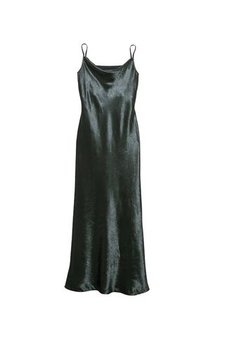 Banana Republic + Textured Satin Bias-Cut Maxi Slip Dress