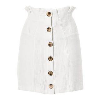 Topshop + Button Through Miniskirt