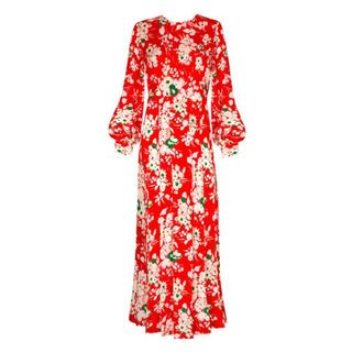 Rixo + Emma Red Floral Dress