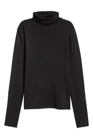 H&M + Jersey Polo-Neck Top
