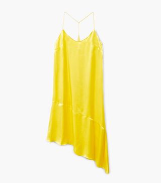 Mango + Asymmetrical Satin Dress