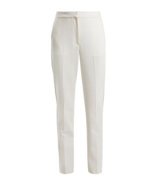 Roksanda + Colwyn Slim-Leg Stretch-Crepe Trousers