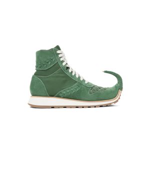 Loewe + Dinosaur High Top Sneakers in Green