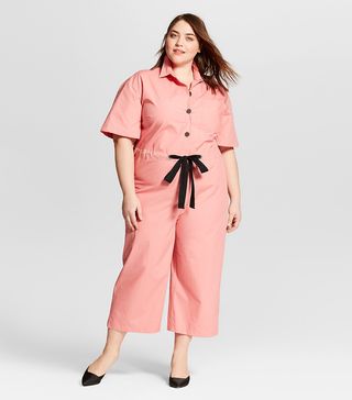 Who What Wear + Short Sleeve Belted Jumpsuit