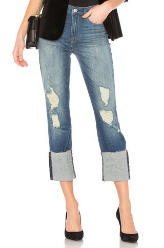 Hudson Jeans + Zoeey Deep Cuff Crop Skinny