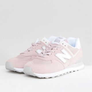 New Balance + 574 Suede Trainers