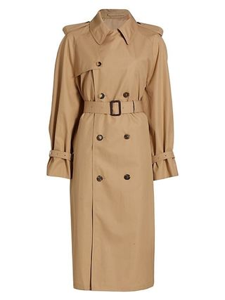 Wardrobe.NYC + Belted Double-Breasted Trench Coat