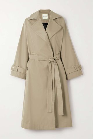 Bouguessa + Kai Oversized Belted Cotton-Gabardine Trench Coat