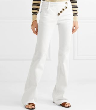 Chloé + Prince Mid-rise Flared Jeans
