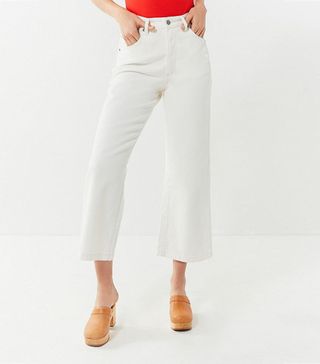 Urban Outfitters x Wrangler + Bells High-Rise Cropped Flare Jean