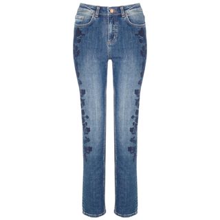 Boden + Cavendish Embroidered Girlfriend Jeans