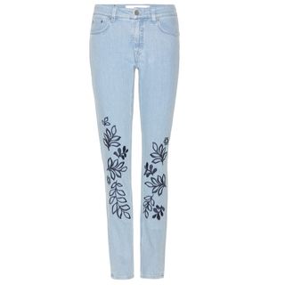 Victoria, Victoria Beckham + Embroidered Jeans