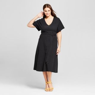 Who What Wear + Knit Midi Dress With Pockets