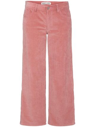 Sandy Liang + Pink Corduroy Trousers