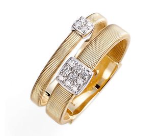 Marco Bicego + Masai Two Strand Diamond Ring