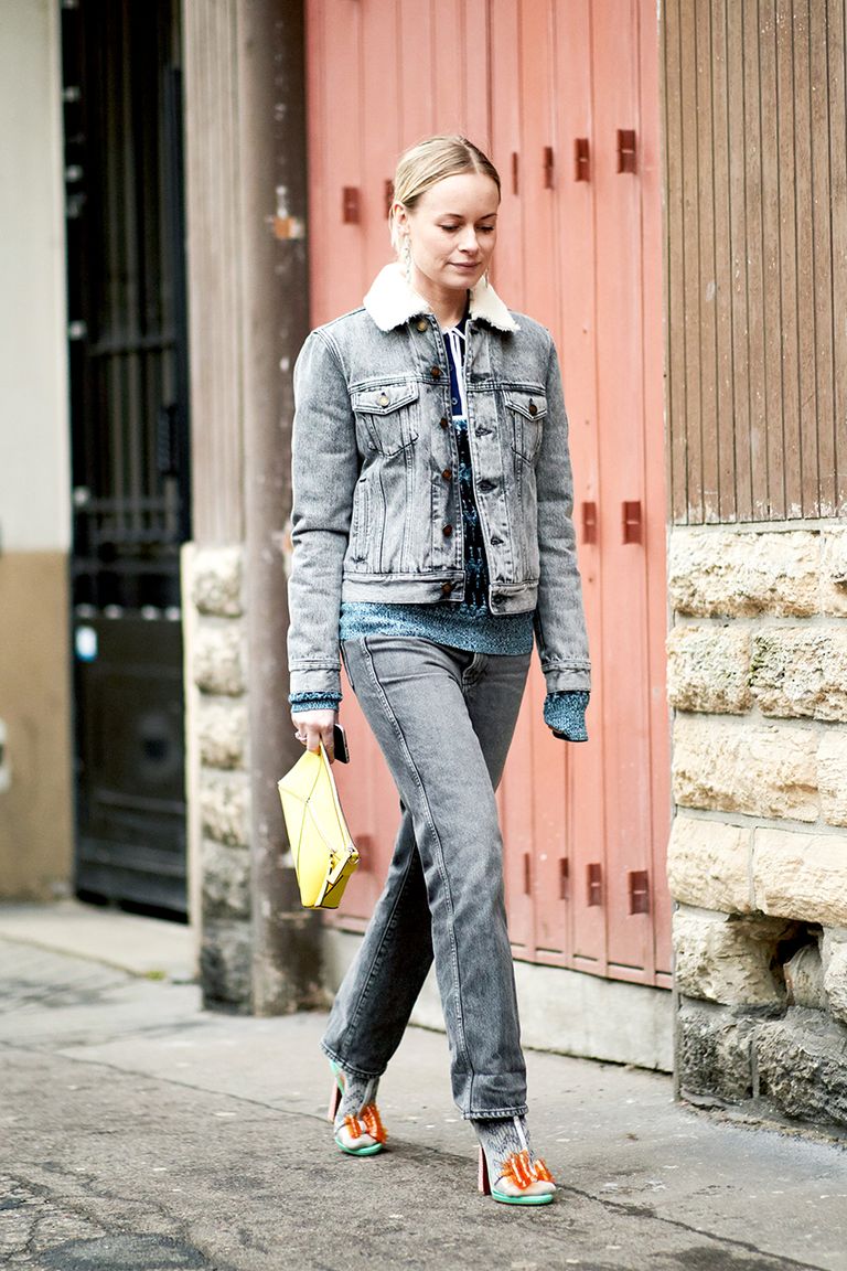 The Outfits Everyone Wears With Gray Jeans | Who What Wear