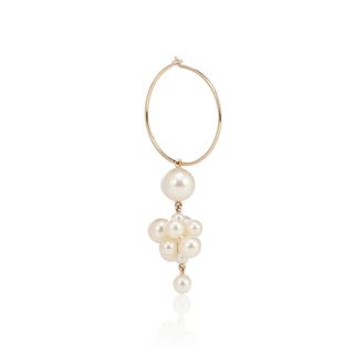 Sophie Bille Brahe + Botticeilli 14kt Gold Single Earring with Pearls