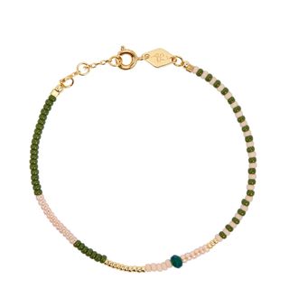 Anni Lu + Mess 19 ct Gold Plated Beaded Bracelet