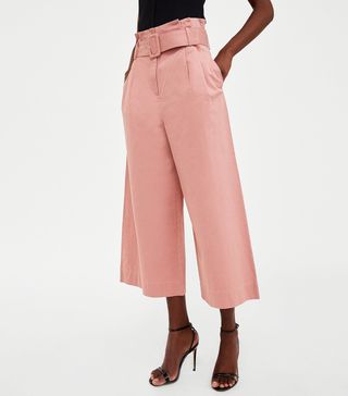 Zara + Trousers With Belt