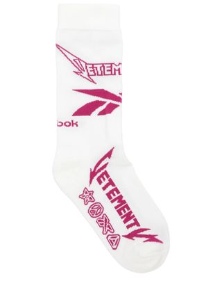 Vetements + Metal Logo Cotton Blend Socks