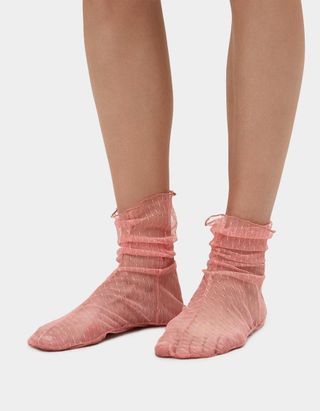 Rachel Comey + Hynde Tulle Socks in Pink