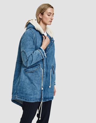 Farrow + Rio Coat in Denim Blue