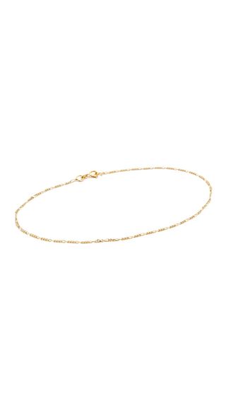 Ariel Gordon Jewelry + Gold Figaro Anklet