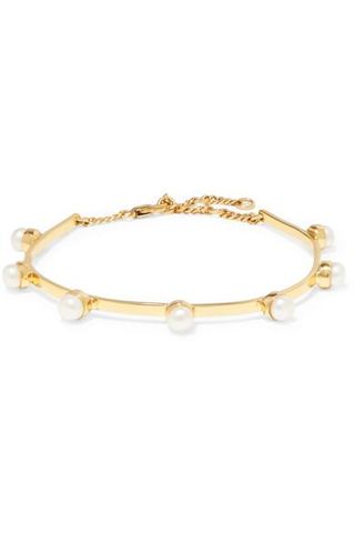 Cornelia Webb + Gold-Plated Freshwater Pearl Anklet