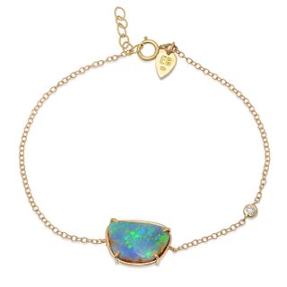 Elisabeth Bell Jewelry + Opal Diamond Anklet