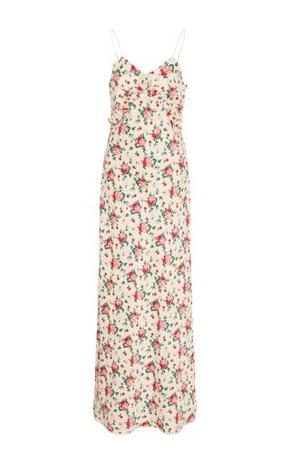 Vivetta + Bariki Floral Slip Dress with Neck Tie