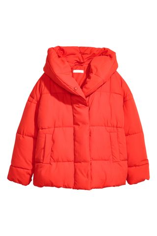 H&M + Padded Jacket With a Hood