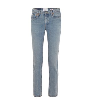 Re/Done + Cindy Crawford The Crawford High-Rise Straight-Leg Jeans