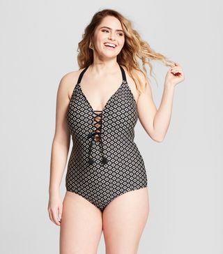 Costa del Sol + Lace Up Tassel One Piece