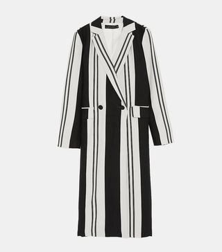 Zara + Long Striped Coat