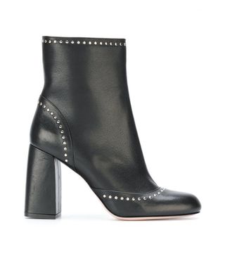 Red Valentino + Studded Chunky Heel Boots